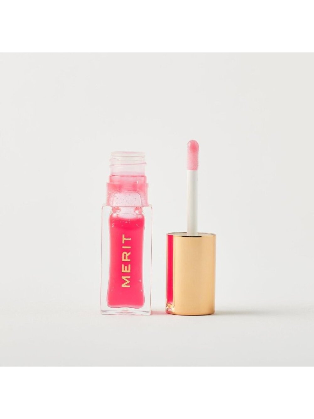 MERIT Shade Slick Hydrating Tinted Lip Oil Les Deux 0.23 Oz / 7 Ml